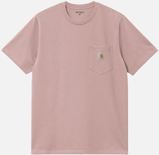 Men's Carhartt WIP Pocket T-shirt - Glassy Pink - Size: MEDIUM