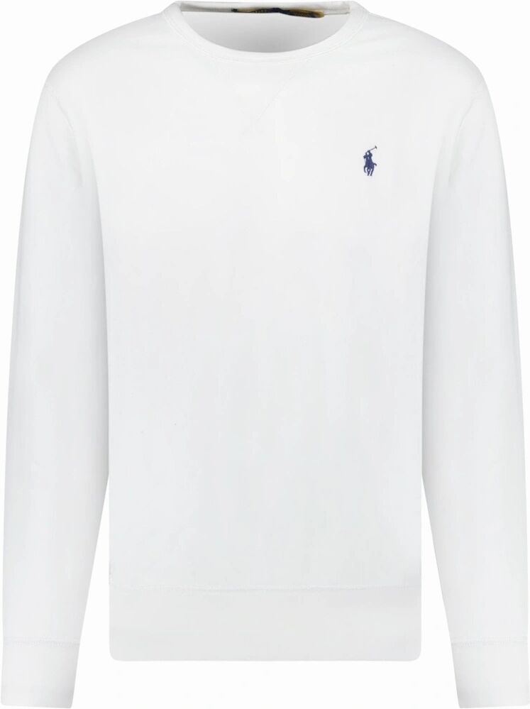 Men's Polo Ralph Lauren Fleece Crew Sweatshirt in White - Size: 44