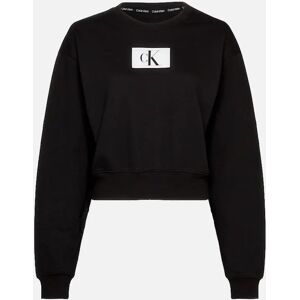Calvin Klein Women's Women's CK 1996 Lounge Sweatshirt, Black - Size: 8
