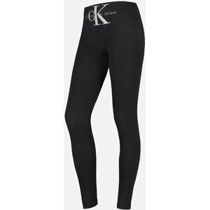 Calvin Klein Women's Jeans High-Waist Logo Leggings, Black - Size: 16