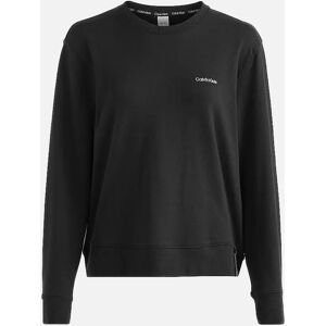Calvin Klein Women's Women's Modern Cotton Lounge Sweatshirt, Black - Size: 14