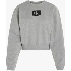 Women's Calvin Klein 1996 LOUNGE Sweatshirt Womens Grey Heather - Size: LARGE