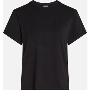 Women's Calvin Klein ULTRA SOFT MODAL Womens Lounge T-Shirt Black - Size: LARGE