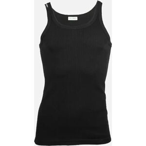 Dolce & Gabbana Fine-Rib Cotton Tank Top Vest, Black - Size: MEDIUM