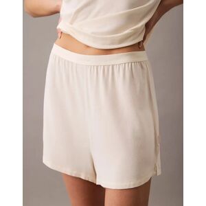 Women's Calvin Klein ULTRA SOFT MODAL Womens Lounge Shorts Ivory - Size: 10