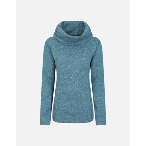 Women's Mountain Warehouse Womens/Ladies Cowl Neck Fleece Top - Blue/Green - Size: 22