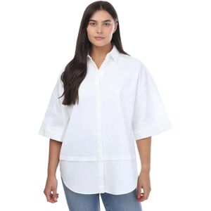 Ted Baker Women's Orlanda Oversized 3/4 Length Shirt - White - Size: 10 Ted Baker Women's Orlanda Oversized 3/4 Length Shirt - White - Size: 10