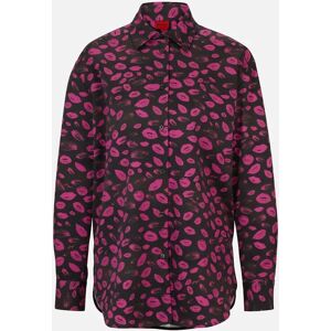 Hugo Boss Women's The Boyfriend Relaxed-Fit Blouse - Black - Size: 8 Hugo Boss Women's The Boyfriend Relaxed-Fit Blouse - Black - Size: 8