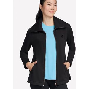 Women's Skechers Performance GO SNUGGLE Tunic Jacket Women's Black Jacket - Size: 12 Women's Skechers Performance GO SNUGGLE Tunic Jacket Women's Black Jacket - Size: 12