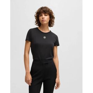 Hugo Boss Women's Double B Monogram T-Shirt - Black - Size: 14 Hugo Boss Women's Double B Monogram T-Shirt - Black - Size: 14
