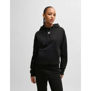 Hugo Boss Women's Delfinia Stacked Logo Embroidery Hoodie - Black - Size: 10/8 Hugo Boss Women's Delfinia Stacked Logo Embroidery Hoodie - Black - Size: 10/8