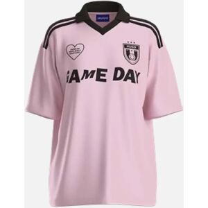 Hugo Boss Women's Dila B Football Inspired T-Shirt - Pink - Size: 10/8 Hugo Boss Women's Dila B Football Inspired T-Shirt - Pink - Size: 10/8