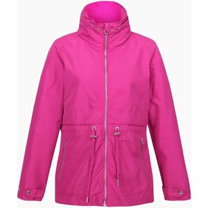Regatta Women's Nadira Solid Patterned Drawstring Rain Jacket - Pink - Size: 14 Regatta Women's Nadira Solid Patterned Drawstring Rain Jacket - Pink - Size: 14