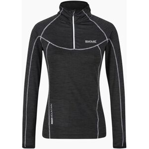 Regatta Women's Yonder Stitched Detail Zip Neck Raglan Sleeve Sweatshirt - Black - Size: 14 Regatta Women's Yonder Stitched Detail Zip Neck Raglan Sleeve Sweatshirt - Black - Size: 14