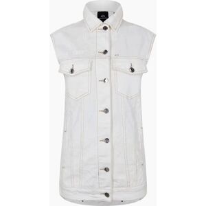 Armani Exchange Women's Regular Fit Sleeveless Shirt - Ether Embrdery - Size: 10 Armani Exchange Women's Regular Fit Sleeveless Shirt - Ether Embrdery - Size: 10