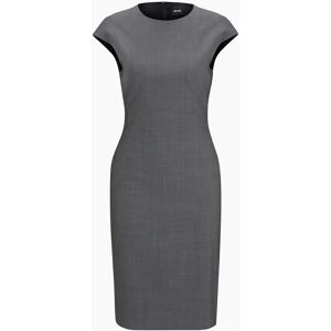 Hugo Boss Women's Dironah Crew Neck Knee Length Sheath Dress - Grey - Size: 8 Hugo Boss Women's Dironah Crew Neck Knee Length Sheath Dress - Grey - Size: 8