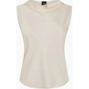Hugo Boss Women's Cowl Neck Sleeveless Shell Blouse - White - Size: 12 Hugo Boss Women's Cowl Neck Sleeveless Shell Blouse - White - Size: 12