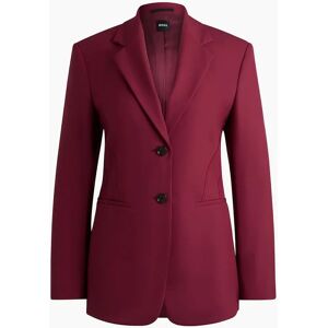 Hugo Boss Women's Solid Patterned Lapel Collared Blazer - Size: 12 Hugo Boss Women's Solid Patterned Lapel Collared Blazer - Size: 12