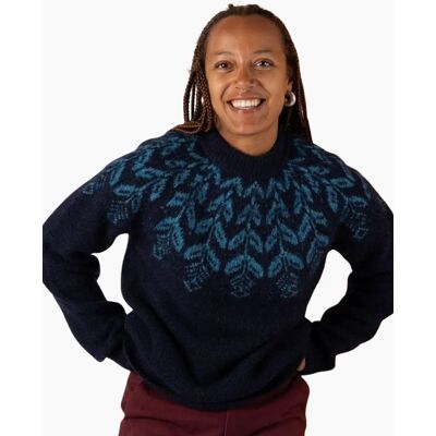 Women's Saltrock Womens Fairisle Pullover Knitwear Jumper - Blue Dress - Size: L Women's Saltrock Womens Fairisle Pullover Knitwear Jumper - Blue Dress - Size: L