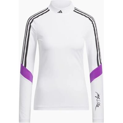 Adidas Jay3lle Long Sleeve Golf Tee - White Adidas Jay3lle Long Sleeve Golf Tee - White