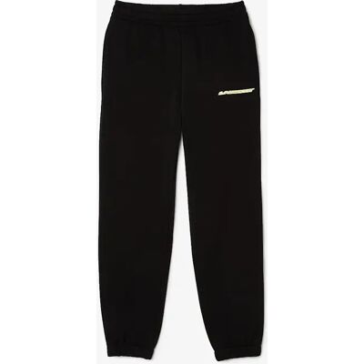 Lacoste Women's Solid Patterned Elasticated Cuff Slim Joggers - Black - Size: 12 40 Lacoste Women's Solid Patterned Elasticated Cuff Slim Joggers - Black - Size: 12 40