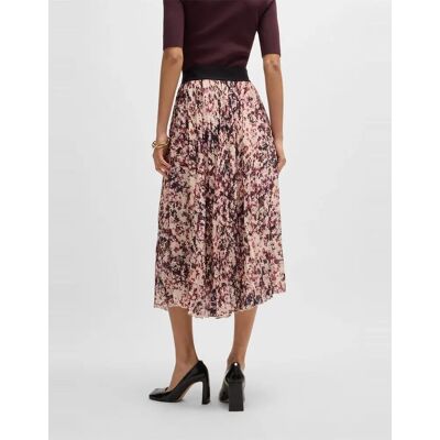 Hugo Boss Women's Vapliso2 Midi Abstract Patterned Full Skirt - Open Miscellans - Size: 8/29in/30in Hugo Boss Women's Vapliso2 Midi Abstract Patterned Full Skirt - Open Miscellans - Size: 8/29in/30in