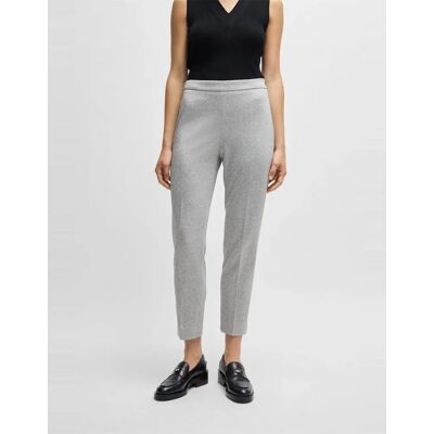 Hugo Boss Women's Tilunara Solid Patterned Slim Chinos - Grey - Size: 8/29in/30in Hugo Boss Women's Tilunara Solid Patterned Slim Chinos - Grey - Size: 8/29in/30in