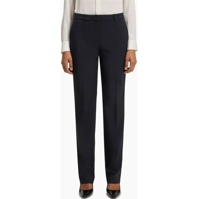 Hugo Boss Women's Tameah Solid Patterned Straight Chinos - Navy - Size: 18 xxxl Hugo Boss Women's Tameah Solid Patterned Straight Chinos - Navy - Size: 18 xxxl