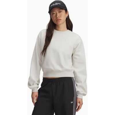 Under Armour Women's Icon Vida Fleece Crew Neck Sweater - White - Size: 12 Under Armour Women's Icon Vida Fleece Crew Neck Sweater - White - Size: 12