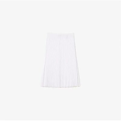 Lacoste Women's Women's Knitted Skirt - White - Size: 12 40 Lacoste Women's Women's Knitted Skirt - White - Size: 12 40