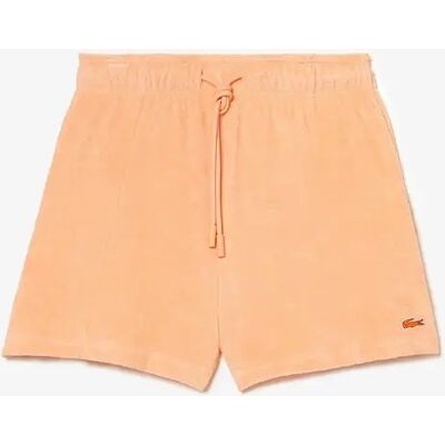 Lacoste Women's Bermuda Sweat Shorts with Elasticated Waistband - Orange - Size: 8 36 Lacoste Women's Bermuda Sweat Shorts with Elasticated Waistband - Orange - Size: 8 36