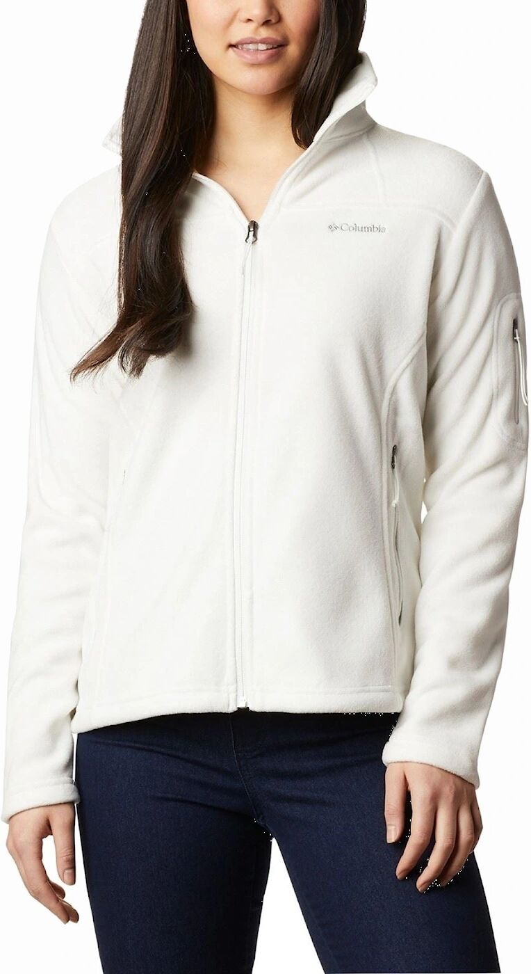 Women's Columbia Fast Trek II Jacket Women's White Fleece Jackets - Size: 12