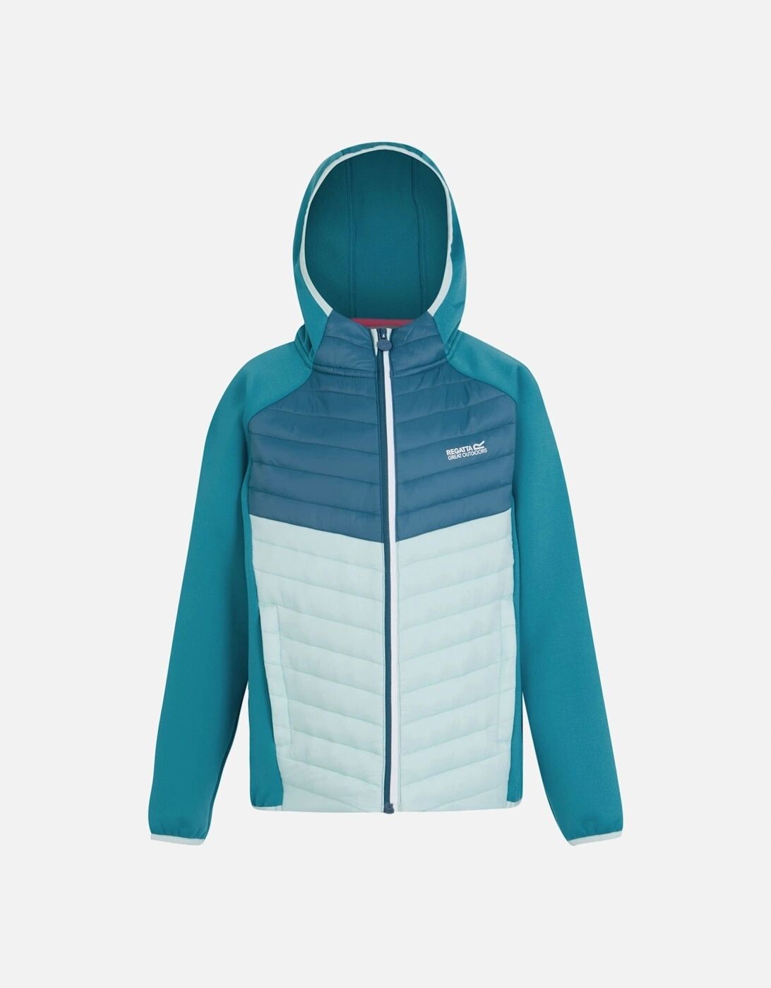 Boy's Regatta Childrens/Kids Kielder VIII Hybrid Jacket - Tahoe Blue Moroccan Bleached Aqua - Size: 16 years/15 years