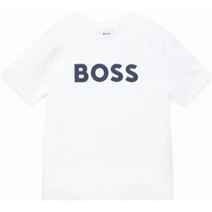 Boy's Hugo Boss Boy's White Bold Logo T-shirt. - Size: 10 years
