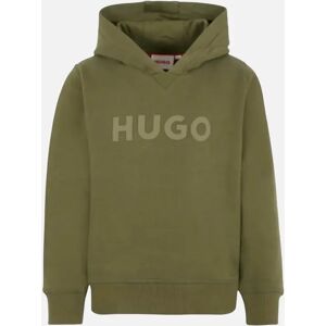 Hugo Boss Boy's Boys Khaki Green Logo Hooded Sweatshirt - Tan - Size: 6 years