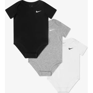 Boy's Nike Baby Boys 3 Pack Swoosh Bodysuit Set in Black - Size: 9 mths