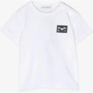 Boy's Dolce & Gabbana Baby Boys Logo T-Shirt in White - Size: 18 - 24 mths