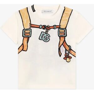 Dolce & Gabbana Boy's Baby Boys Backpack Print T-Shirt in Ivory - Cream - Size: 18 - 24 mths