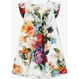 Dolce & Gabbana Girl's Girls Cottom Floral Dress in Multicolour - Size: 10 years