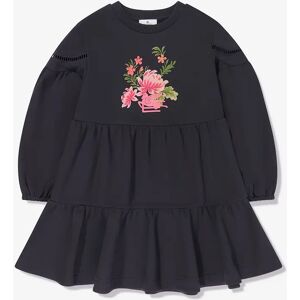 Girl's Etro Girls Flower Jersey Dress in Navy - Blue - Size: 14 years