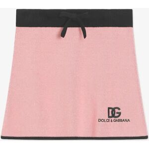 Dolce & Gabbana Girl's Girls Cashmere Logo Skirt in Pink - Size: 6 years