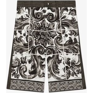 Dolce & Gabbana Boys Majolica Print Shorts in Black - Size: 4 years