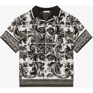Dolce & Gabbana Boys Majolica Print Shirt in Black - Size: 4 years