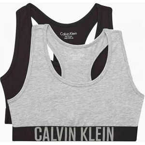 Calvin Klein Girl's Girls 2-Pack Intense Power Bralettes, Black/Grey - Size: 12 years/13 years/14 years Calvin Klein Girl's Girls 2-Pack Intense Power Bralettes, Black/Grey - Size: 12 years/13 years/14 years