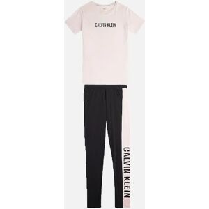 Calvin Klein Girl's Girls Intense Power PJ set, Short Sleeve and Leggings Pretty Peach/W/PvhBlack - Size: 14 years/15 years/16 years Calvin Klein Girl's Girls Intense Power PJ set, Short Sleeve and Leggings Pretty Peach/W/PvhBlack - Size: 14 years/15 years/16 years