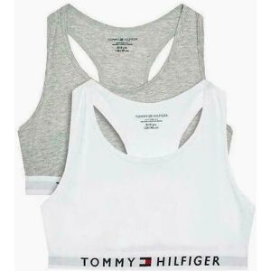 Tommy Hilfiger Girl's 2-Pack TH Original Girls Racerback Bralettes, Grey/White - Size: 14 years/15 years/16 years Tommy Hilfiger Girl's 2-Pack TH Original Girls Racerback Bralettes, Grey/White - Size: 14 years/15 years/16 years