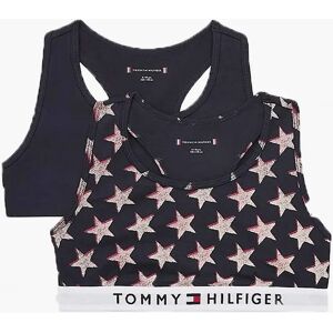 Tommy Hilfiger Girl's Girls 2 Pack Original Cotton Bralette, Offset Stars/Desert Sky - Black - Size: 12 years/13 years/14 years Tommy Hilfiger Girl's Girls 2 Pack Original Cotton Bralette, Offset Stars/Desert Sky - Black - Size: 12 years/13 years/14 years