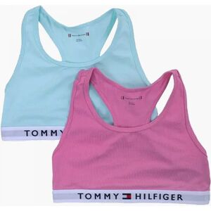 Tommy Hilfiger Girl's Girls 2 Pack Original Cotton Bralette, Rose Tea/Aqua Glow - Pink - Size: 12 years/13 years/14 years Tommy Hilfiger Girl's Girls 2 Pack Original Cotton Bralette, Rose Tea/Aqua Glow - Pink - Size: 12 years/13 years/14 years