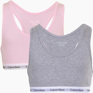 Calvin Klein Girl's Girls 2 Pack Modern Cotton Bralette, Pink/Grey - Size: 10 years/11 years/12 years Calvin Klein Girl's Girls 2 Pack Modern Cotton Bralette, Pink/Grey - Size: 10 years/11 years/12 years