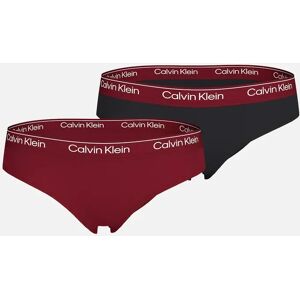 Calvin Klein Girl's Girls 2-Pack Modern Cotton Bikini Briefs, Burgundy/Black - Red - Size: 10 years/11 years/12 years Calvin Klein Girl's Girls 2-Pack Modern Cotton Bikini Briefs, Burgundy/Black - Red - Size: 10 years/11 years/12 years